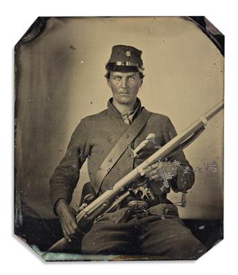 (CIVIL WAR--OHIO.) Andrew J. Raub. Diaries describing heavy fighting at Corinth, with his portrait and other family papers.